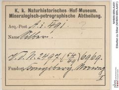 Etiketten zu Silber (NHMW-MIN-Ai491)